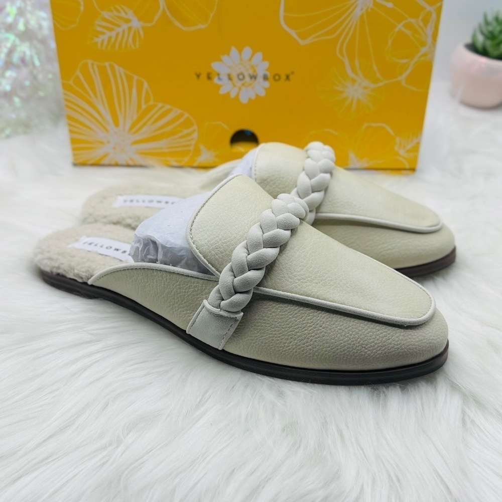 YELLOW BOX Bliss Lined Mules size 8M